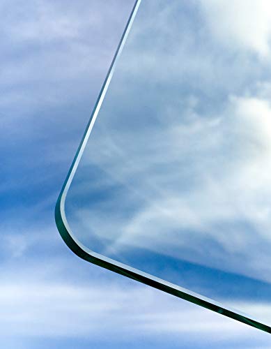 BE GLASS: Glasplatten ESG 10mm, mit runden Ecken, klar durchsichtig. Nach Maß bis 20 x 120 cm (200 x 1200 mm), Kanten geschliffen und poliert. ESG ohne Stempel. von BE GLASS