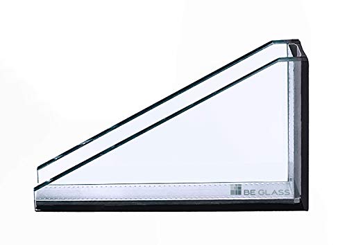 BE GLASS: Isolierglas nach Maß bis 40cm x 50cm (400 x 500 mm), Aufbau 4mm Float - 14mm TGIschwarz - 4mmONE, günstig ab Werk, Made in Germany. von BE GLASS