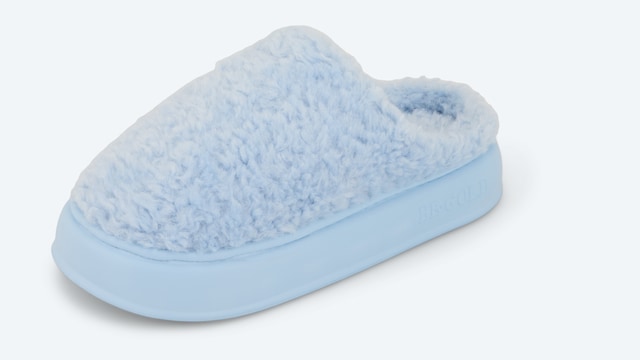 Marshmallow Slipper mit Fell von BE GOLD