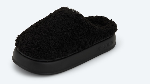 Marshmallow Slipper mit Fell von BE GOLD