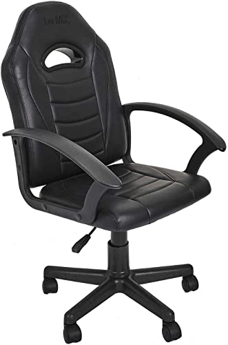 BE MIX, HD7534, Gamer-Stuhl, Racer-Modell, 54 x 94 x 58 cm, praktisch, Komfort und Haltbarkeit, idealer Begleiter für Lange Spielstunden, höhenverstellbar, schwarz BE MIX, HD7534, Gamer-Stuhl, Racer-Modell, 54 x 94 x 58 cm, praktisch, Komfort und Haltbarkeit, idealer Begleiter für Lange Spielstunden, höhenverstellbar, schwarz von BE MIX