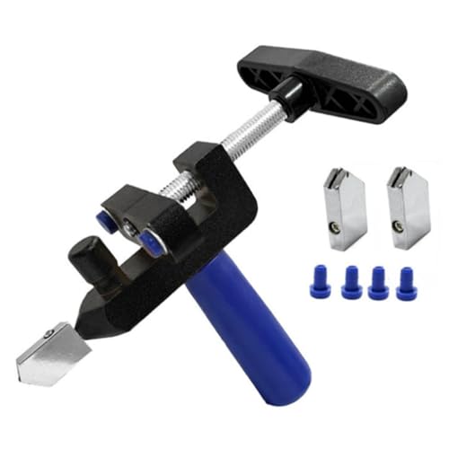 2-in-1-Glasschneidewerkzeug-Set, 3–15 mm Dicke, Handfliesenöffner, Schneidewerkzeug für Zuhause, DIY, Schneiden von Glas, Spiegel, Keramikfliesen (BK) von BE-TOOL