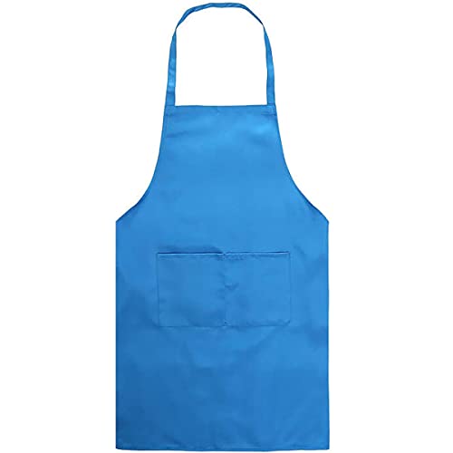 BE-TOOL BE-TOOL Kochschürze Kochschürze, Erwachsene, Damen, Unisex, langlebig, bequem, mit Fronttasche, waschbar, zum Kochen, Backen, Küche, Restaurant, Basteln, Blau von BE-TOOL