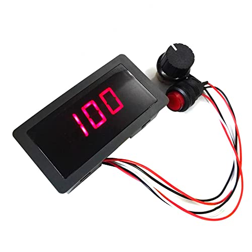 BE-TOOL DC6-30V 12V 24V Max 8A Motor PWM Geschwindigkeitsregler mit Digitalanzeige, Schalter UK von BE-TOOL