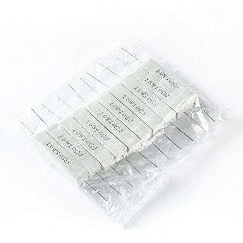 BE-TOOL Drahtgewickelte Widerstände, 10 Stück, drahtgewickelter Keramik-Zement-Widerstand, 10 W, horizontal, 5 Ohm, 10 Ohm, 100 Ohm, 330 Ohm, frei nach dem Pfosten, Weiß BE-TOOL Drahtgewickelte Widerstände, 10 Stück, drahtgewickelter Keramik-Zement-Widerstand, 10 W, horizontal, 5 Ohm, 10 Ohm, 100 Ohm, 330 Ohm, frei nach dem Pfosten, Weiß von BE-TOOL