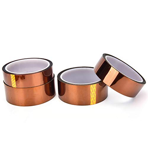 BE-TOOL Hochtemperatur-Klebeband, 5 Stück, hitzebeständig, Hochtemperatur-Kapton-Polyimid-Klebeband für 3D-Druckanwendungen, elektrische Isolierung, braun BE-TOOL Hochtemperatur-Klebeband, 5 Stück, hitzebeständig, Hochtemperatur-Kapton-Polyimid-Klebeband für 3D-Druckanwendungen, elektrische Isolierung, braun von BE-TOOL