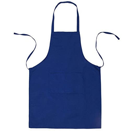 BE-TOOL Kochschürze für Erwachsene, Damen, Unisex, langlebig, bequem, mit Vordertasche, waschbar, zum Kochen, Backen, Küche, Restaurant, Basteln, königsblau, 70CMx60CM von BE-TOOL