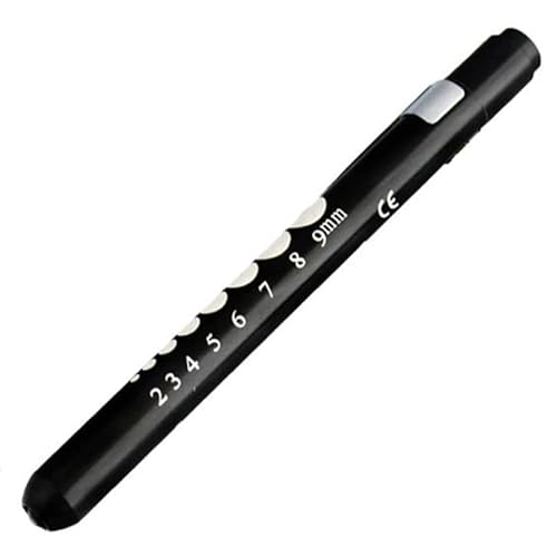 BE-TOOL Mini-Stift-Taschenlampe, Diagnosegerät, medizinische Stiftlampe, wiederverwendbare Mini-Stiftlampe, Stift-Taschenlampe für Zuhause, Outdoor, Arzt, EMT-Notfall (schwarz, 1 Stück) von BE-TOOL