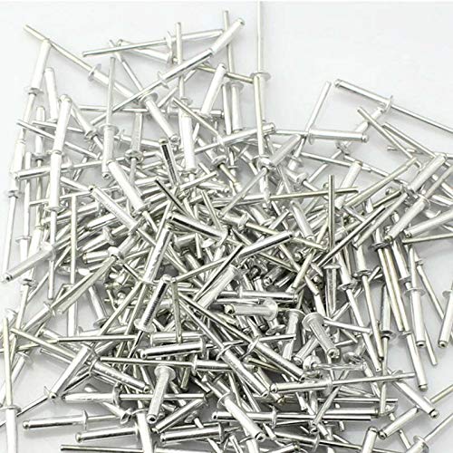 BE-TOOL Nieten Aluminium Pop Nieten Großflansch Hohlkopf Blindnieten 2,4/3,2/4/4,8mm 50 Stück (2,4x6mm) von BE-TOOL