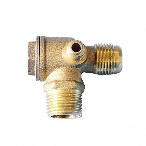 BE-TOOL Rückschlagventil Kompressor-Rückschlagventil 3-Wege-Luftkompressorventil für direkten Luftkompressor (männlich, 3/8 Zoll x 14 mm x 1/8 Zoll,1.6MPa) von BE-TOOL