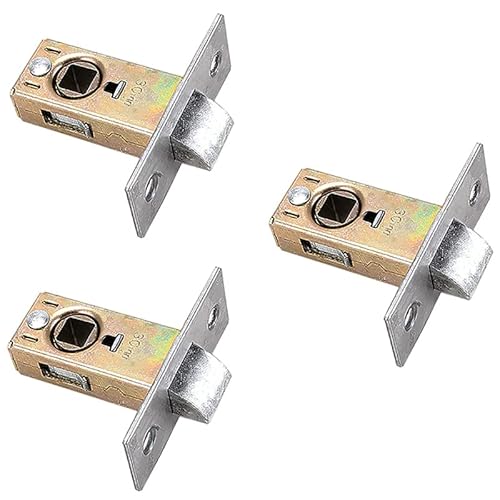 BE-TOOL Türriegel, 3 Stück, Edelstahl, hochwertige Riegelriegel für die Verwendung mit Hebel-Türgriffen (flach 30 mm) von BE-TOOL