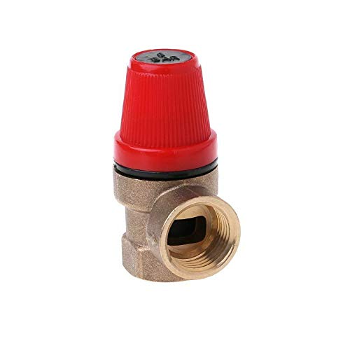 BE-TOOL Entlastungsventile 1,27 cm Innengewinde Druckreduzierventil Messing Sicherheitsventil für Wasser/Öl/Gas (8Bar) von BE-TOOL