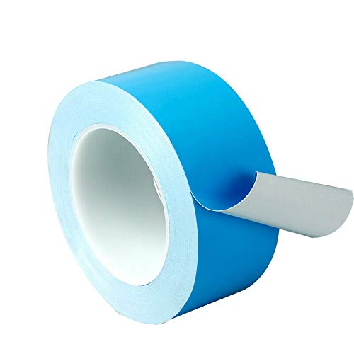 BE-TOOL Wärmeleitband, selbstklebendes kühlendes doppelseitiges Klebeband für CPU-Board/VGA/GPU/Kühlkörper/LED/IC-Chipsatz (20 mm x 25 m, blau, 1 Stück) von BE-TOOL