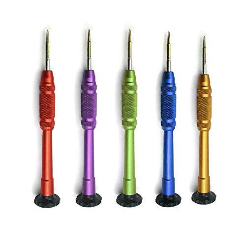 BE-TOOL Y Tip Schraubendreher 0,6 mm 1,5 mm 2 mm Präzisions-Schraubendreher magnetisch Tri Wing Tripoint Reparatur Werkzeug für Handy TV Brille zufällige Farbe (3 Stück) von BE-TOOL