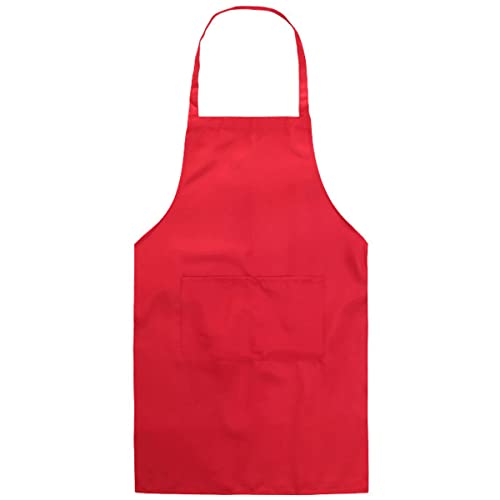 Kochschürze BE-TOOL Kochschürze, für Erwachsene und Frauen, Unisex, langlebig, bequem, mit Vordertasche, waschbar zum Kochen, Backen, Küche, Restaurant, Basteln, rot von BE-TOOL