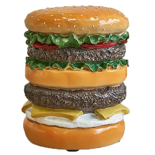 BEABAG Niedriger Hocker Home Ins Wohnzimmerhocker Einfacher nordischer Kleiner Hocker Wohnzimmer Schlafzimmer Fußhocker (Größe: 28 cm * 28 cm * 36 cm, Farbe: Burger-Hocker) von BEABAG