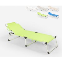 Aluminium faltbarer Garten Strand Sonnenliege Seychelles - Dunkel Grün von BEACH AND GARDEN DESIGN
