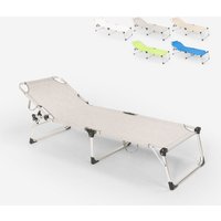 Aluminium faltbarer Garten Strand Sonnenliege Seychelles - Grau von BEACH AND GARDEN DESIGN
