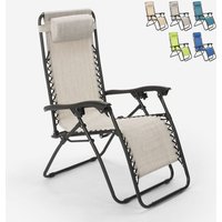 Klappstrand- Gartenliegestuhl mit Mehreren Positionen Zero Gravity Emily - Grau Klappstrand- Gartenliegestuhl mit Mehreren Positionen Zero Gravity Emily - Grau von BEACH AND GARDEN DESIGN