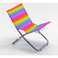 Tragbarer mehrfarbiger klappbarer Strandstuhl Rodeo Rainbow Beach von BEACH AND GARDEN DESIGN