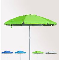 Roma Sonnen Strandschirm Alu Windfest uv Schutz 240 cm - Grün von BEACHLINE