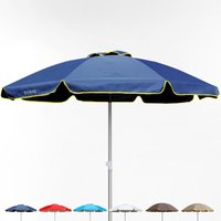 Sonnenschirm 220 cm Aluminium windfester professioneller UV-Schutz Bagnino Fluo - Blau von BEACHLINE