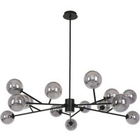 [NEUWERTIG] B-Ware Beacon Hängeleuchte Pendelleuchte Orion Lampe Schwarz Rauchgrau Glas 15 Flammig von BEACON LIGHTING