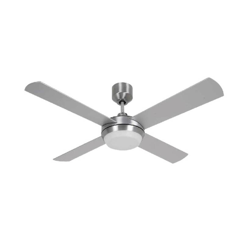 BEACON Deckenventilator Altitude Eco Chrom Gebürstet Inklusive Leuchte 122 cm von Beacon von BEACON