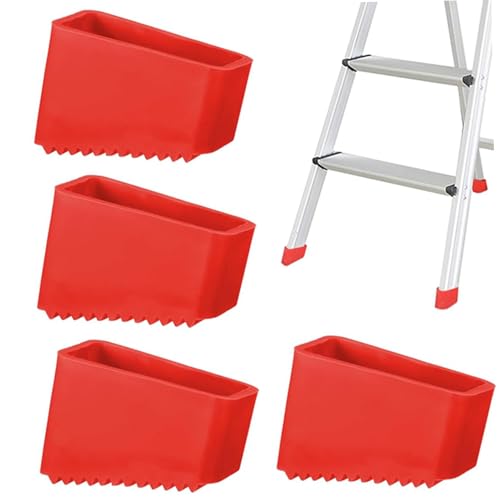 4pcs Leiterfüße, eingedickte Anti-Rutsch-Verschleiß-resistente Leiter Füße Gummi-Pads für Standard-Teleskop-Engineering-Aufzüge, Pads von BEAHING