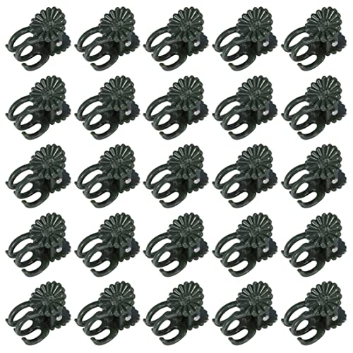 30 Stcs Pflanzenclips, Orchidee Clips Plastikgarten Pflanzenstütze Clips Reben Clips zum Stützen von Stielen Blume von BEAHING