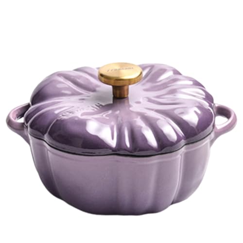 BEAHING Kürbis Holländischer Ofentopf mit Deckel & Handle 1,5-Liter-Emaille-Kürbis-Kürbis-Holländerofen sogar Heizung universeller Küchenkürbis-Topf für Eintopf-Holländerofen BEAHING Kürbis Holländischer Ofentopf mit Deckel & Handle 1,5-Liter-Emaille-Kürbis-Kürbis-Holländerofen sogar Heizung universeller Küchenkürbis-Topf für Eintopf-Holländerofen von BEAHING