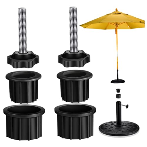 BEAHING Parasol -Basis -Ersatzteile, 6pcs Parasol Ersatzteile, Hochleistungs -Plastikbasis mit Regenschirm für die Veranda im Freien Gartenhof Deck von BEAHING