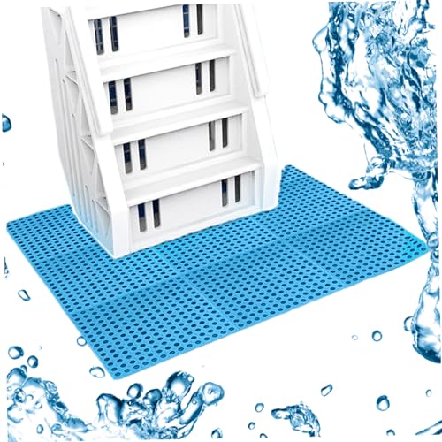 BEAHING Pool-Leiter-Pad, 9pcs Pool Leiter Matte 12 x 12 Zoll PVC PVC ineinandergreifende Bodenmatten DIY Pool Matte Schutzpool Leiterpolster für Inground Pools Liner Outdoor Pool Duschbaum von BEAHING