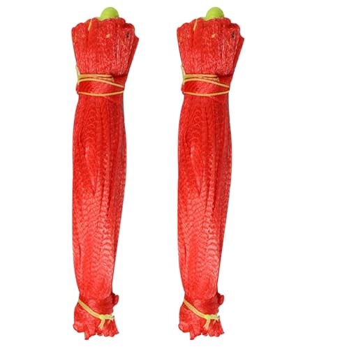 BEAHING Wassermelonenbeutel, 100 Stück Melon Hängematte 23, 6 '' Langer Wassermelonenbeutel Lebensmittelfruchtfruchtnetzbeutel mit Fadenfrucht Hängematte für Cantaloupe Orange für draußen von BEAHING