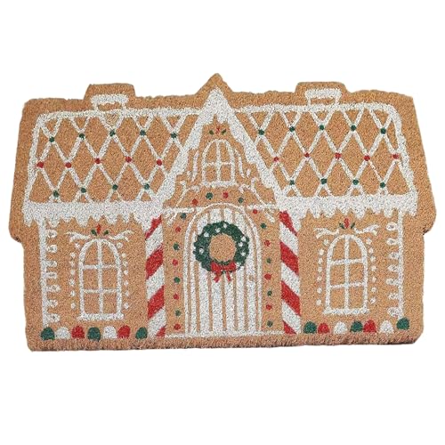 BEAHING Weihnachtsteppich, Weihnachtsteppiche 20x32 weiche Wasserabsorbenshausbad Matte Nicht-Sliptürmatte für Badezimmer Küche Wohnzimmer Schlafzimmer Haustür von BEAHING