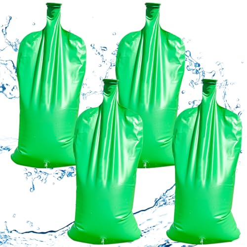 Baumbewässerungssystem, 4 Stcs Baumwässerung Beutel 15L Tränenresistente Gartenbewässerungssystem einstellbar wiederverwendbares langsame Freisetzungs automatische Tropfbewässerungsbeutel für die Bew von BEAHING