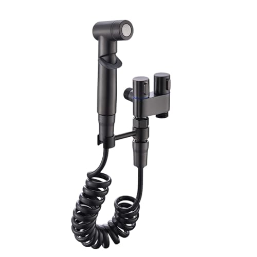 Doppelsteuerventil, 1 in 2 Out Dual Control Ventil 1 in 2 Out Waschmaschinen -Toilettenhahn für Bidet Badezimmer, Bidet Duschkopf, Schwarz Doppelsteuerventil, 1 in 2 Out Dual Control Ventil 1 in 2 Out Waschmaschinen -Toilettenhahn für Bidet Badezimmer, Bidet Duschkopf, Schwarz von BEAHING