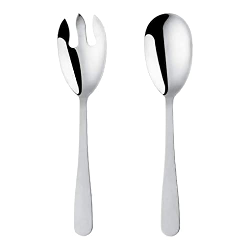 Edelstahl -Salatserver, Edelstahl -Salatserver Set Public Löffel Fork 12 -Zoll -Servierutensilien 1Set, Löffel Fork von BEAHING