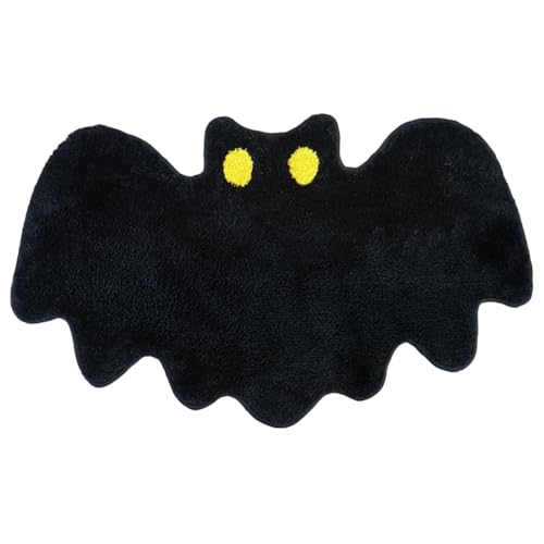 Fledermaus Teppich, Halloween Bad Matte 20x32 Zoll weicher absorbierender Fledermaus -Teppich Nicht -Schlupf -Waschbad Matte für Badezimmer Schlafzimmer Küche für Halloween -Wohnkultur Fledermaus Teppich, Halloween Bad Matte 20x32 Zoll weicher absorbierender Fledermaus -Teppich Nicht -Schlupf -Waschbad Matte für Badezimmer Schlafzimmer Küche für Halloween -Wohnkultur von BEAHING