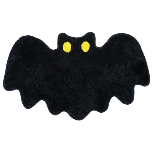 Fledermaus Teppich, Halloween -Badmatte 20x32 Zoll weicher saugfähiger Fledermaus Teppich Nicht schlupfbarer Goth Bad für Badezimmer Schlafzimmer Küche Fledermaus Teppich, Halloween -Badmatte 20x32 Zoll weicher saugfähiger Fledermaus Teppich Nicht schlupfbarer Goth Bad für Badezimmer Schlafzimmer Küche von BEAHING