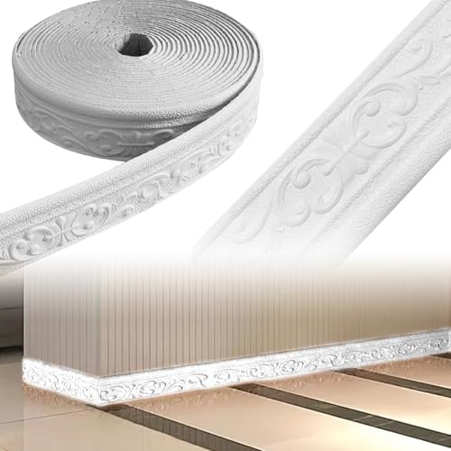Formrein 1 Rollen 33 Fuß 3D-Schale und Stickverkleidung Formform selbstklebender Wand DIY Biegbarer dekorativer Dekorationswand für Schlafzimmer, Schale und Stock von BEAHING