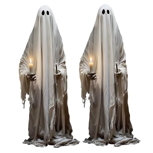 Geisteraufkleber, Ghost Fenster klingt 2pcs 45x19in großer kreppy realistische Halloween -Fensterklammern Dekor Hält Kerze für Schulhäuser -Büro -Party Geisteraufkleber, Ghost Fenster klingt 2pcs 45x19in großer kreppy realistische Halloween -Fensterklammern Dekor Hält Kerze für Schulhäuser -Büro -Party von BEAHING
