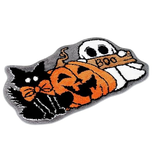 Ghost Teppich, Halloween Teppich 16x24 Spezielle Form Halloween Bad Matte Gruppen Wasser saugfähig Ghost Nicht rutschfeste Badezimmerdekorationen für Wohnkultur Ghost Teppich, Halloween Teppich 16x24 Spezielle Form Halloween Bad Matte Gruppen Wasser saugfähig Ghost Nicht rutschfeste Badezimmerdekorationen für Wohnkultur von BEAHING