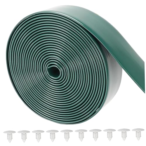 Gurtband von Rampenstuhl, Vinyl-Träger für die Reparatur von Terrassenstühlen, 2inx10ft PVC-Rampenstuhl-Stuhl-Gurtband mit schweren wetterfesten Gurten mit 10 Nieten zur Möbellounge, grün, Ersatz von BEAHING