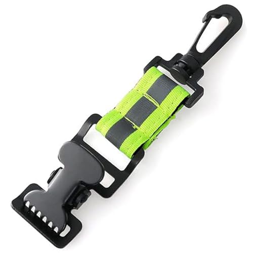 Handschuhclips, reflektierter tragbarer Feuerwehrmann Handschuhgurt mit Haken, Hochleistungs -Nylon -Gurtfeuer -Zubehör zur Rettung, Halter von BEAHING