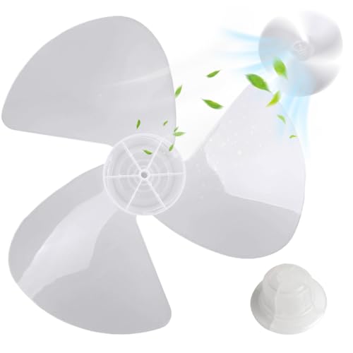 Lüfterblätter, 16-Zoll-Plastik 3-Leaves-Lüfterblätter Ersatz, universeller 400-mm-Haushaltsnoten/Stehklinge, Ersatz durch Nussabdeckung Lüfterblätter, 16-Zoll-Plastik 3-Leaves-Lüfterblätter Ersatz, universeller 400-mm-Haushaltsnoten/Stehklinge, Ersatz durch Nussabdeckung von BEAHING