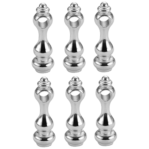 Messingregalschiene, 6pcs Galerie Schiene, Zinklegierung robuste Metallspindeln für Treppe, Silver Gallery Rails für Regale Weinschrank Zaunmöbel, Schienen für Regale Messingregalschiene, 6pcs Galerie Schiene, Zinklegierung robuste Metallspindeln für Treppe, Silver Gallery Rails für Regale Weinschrank Zaunmöbel, Schienen für Regale von BEAHING