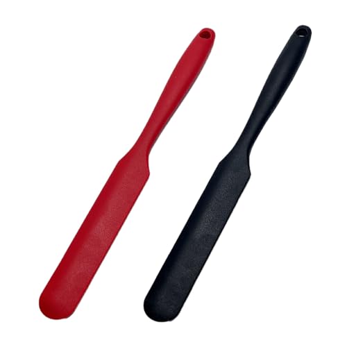 BEALIFE 2 Stück/Set Silikonspatel für Gläser – sicher und langlebig, einfach zu reinigen und zu reinigen, Küchenschaber Set, Splatypus Glasspatel, schwarz+rot BEALIFE 2 Stück/Set Silikonspatel für Gläser – sicher und langlebig, einfach zu reinigen und zu reinigen, Küchenschaber Set, Splatypus Glasspatel, schwarz+rot von BEALIFE