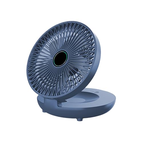BEALIFE 90 ° Faltbarer mit Abnehmbarer oberer Abdeckung, wiederaufladbarer Akku, tragbar für Heimbüro, Faltbarer Wandventilator aus ABS, Blaue USB Version BEALIFE 90 ° Faltbarer mit Abnehmbarer oberer Abdeckung, wiederaufladbarer Akku, tragbar für Heimbüro, Faltbarer Wandventilator aus ABS, Blaue USB Version von BEALIFE