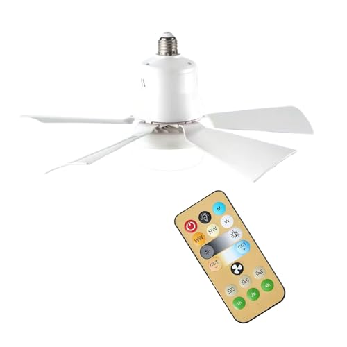 BEALIFE ABS Wireless mit fernverstellbarem Windkühlventilator Intelligente Lösungen mit LED ABS Elektrische Einstellungen LED Lüfter, Weiß von BEALIFE
